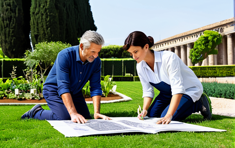 조경 회사에서 원하는 인재상 - **

"A modern gardener using a drone to survey a large vineyard in Tuscany, monitoring the health of...