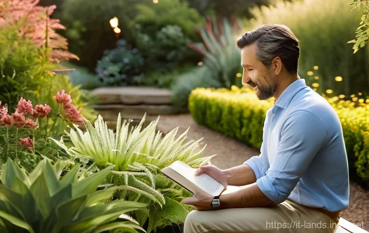 조경 분야에서의 협상 스킬 - **Prompt:** A skilled male landscape designer, "Giovanni," in his 40s, stands in a partially complet...