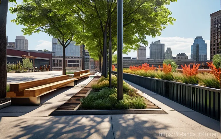 조경 관련 해외 사례 연구 - Here are three detailed image prompts in English, designed to inspire the creation of diverse and en...