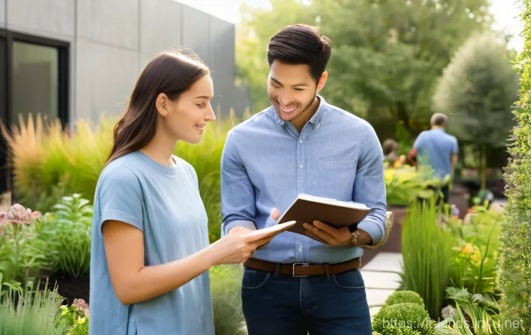 조경 업계 네트워킹 팁 - **Prompt 2: Digital Connection Leading to Real-World Collaboration**
    "A creative composite image...