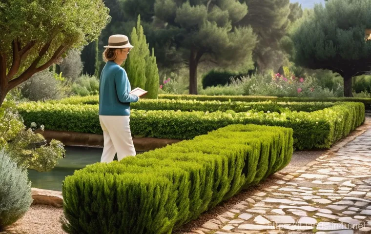 조경 전문가로서의 자기 계발 방법 - A skilled landscape architect, a man in his 40s with a focused and creative demeanor, is at a design...