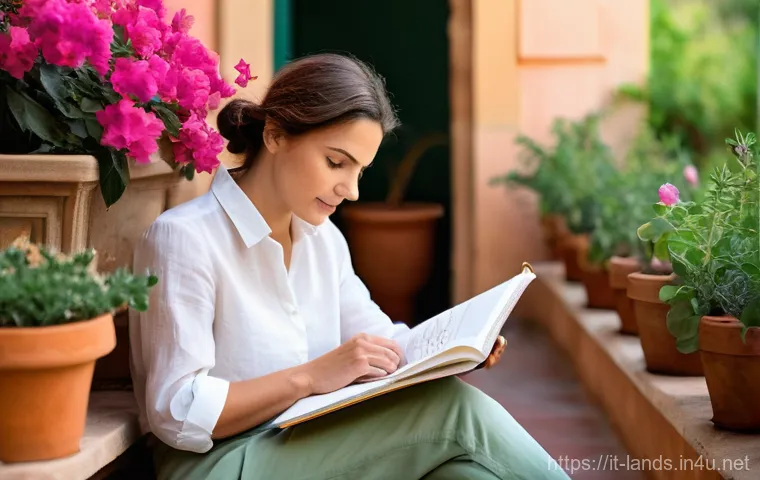 조경 학습 목표 설정과 관리 방법 - Prompt 1: The Visionary Gardener on an Italian Balcony**