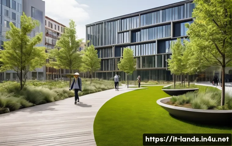 조경 관련 대학교와 학과 선택 - **Prompt 1: Urban Regeneration and Green Infrastructure**
    "A female landscape architect, profess...