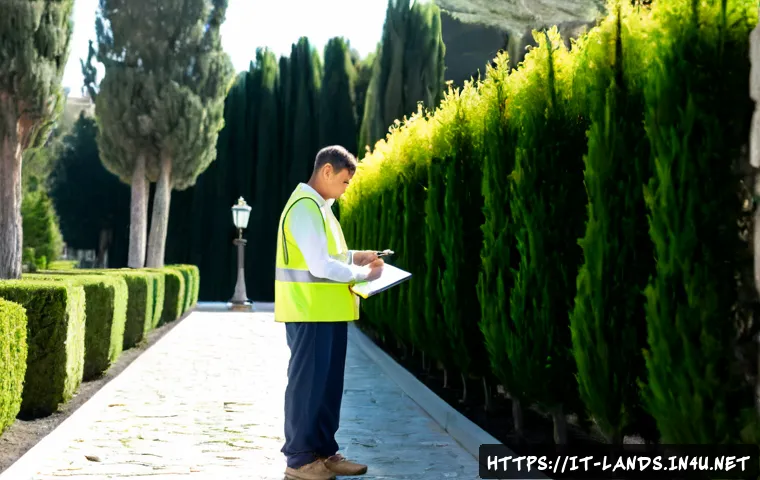 Home 17 조경기사와 조경산업기사의 차이 - Photorealistic split-scene comparison of two Italian landscape professionals in a sunlit public gard...